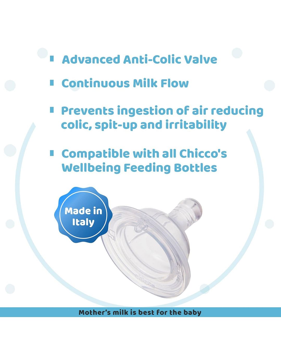 Buy Chicco Anti-Colic Baby Milk Feeding Bottle - Blue Online in India