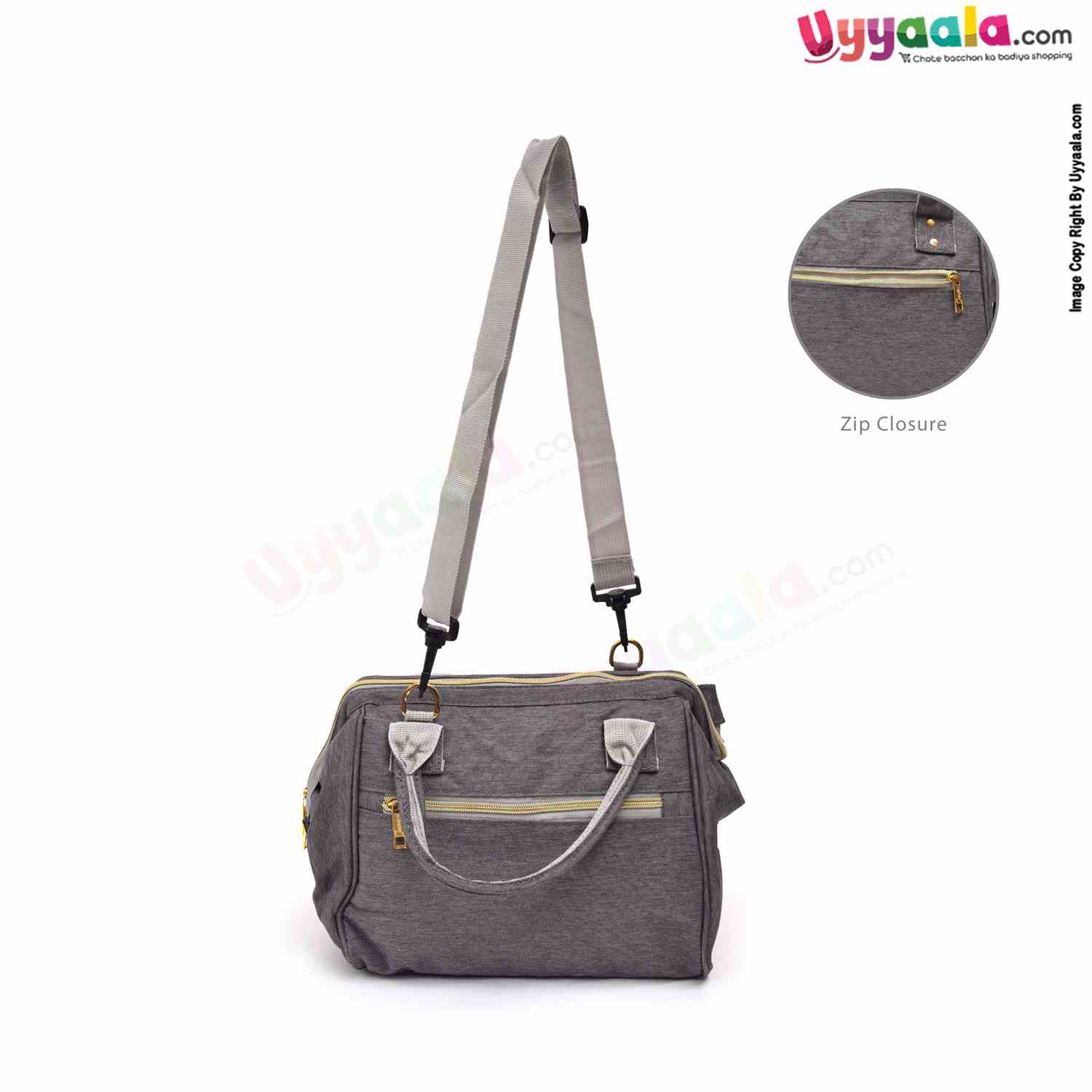 GANEN BABY Premium Quality Multipurpose Mother Bag(Diaper Bag), Size(32*28) - Grey