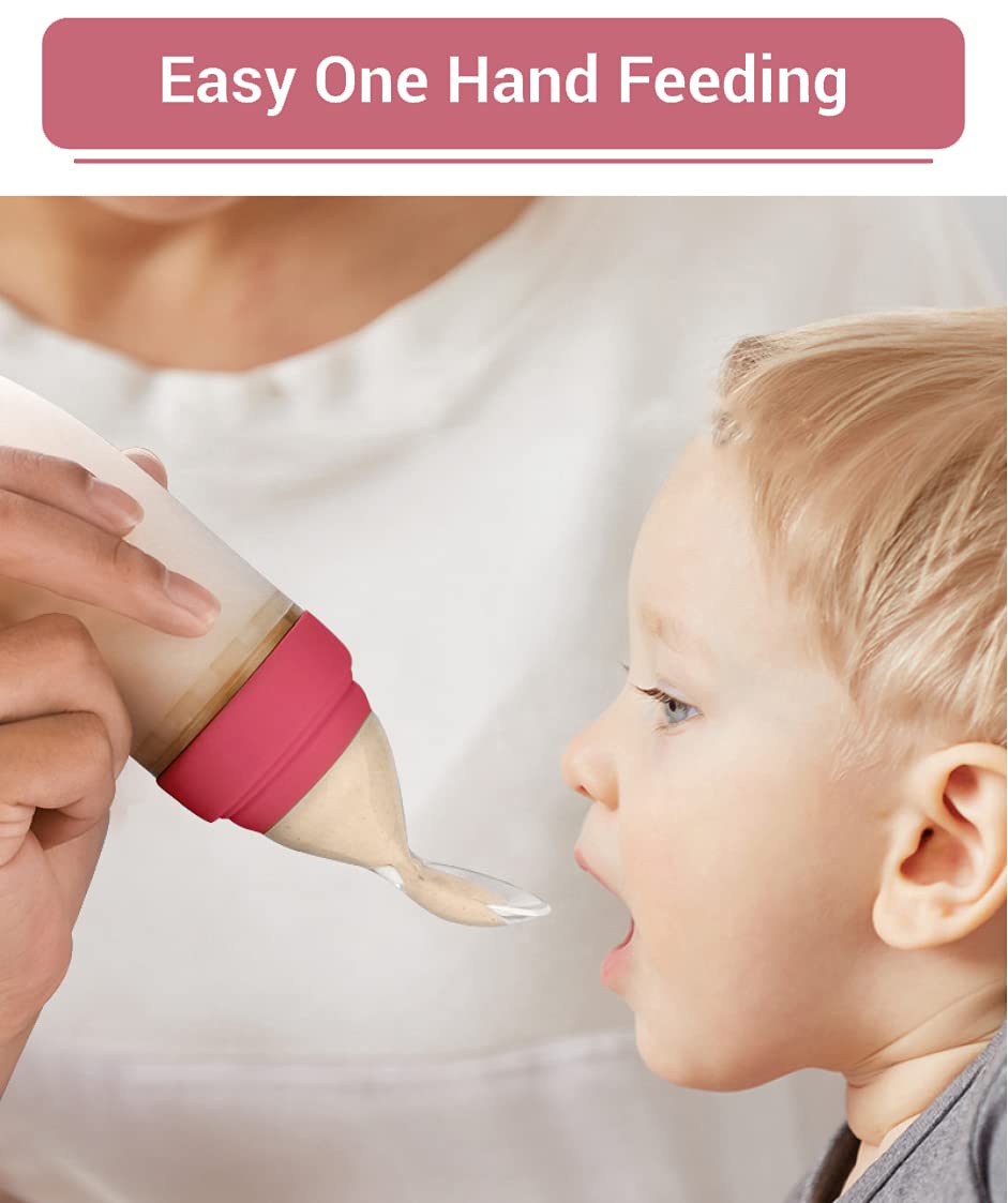 R for Rabbit First Feed Silicone Feeding Spoon for infant Baby 4 months +