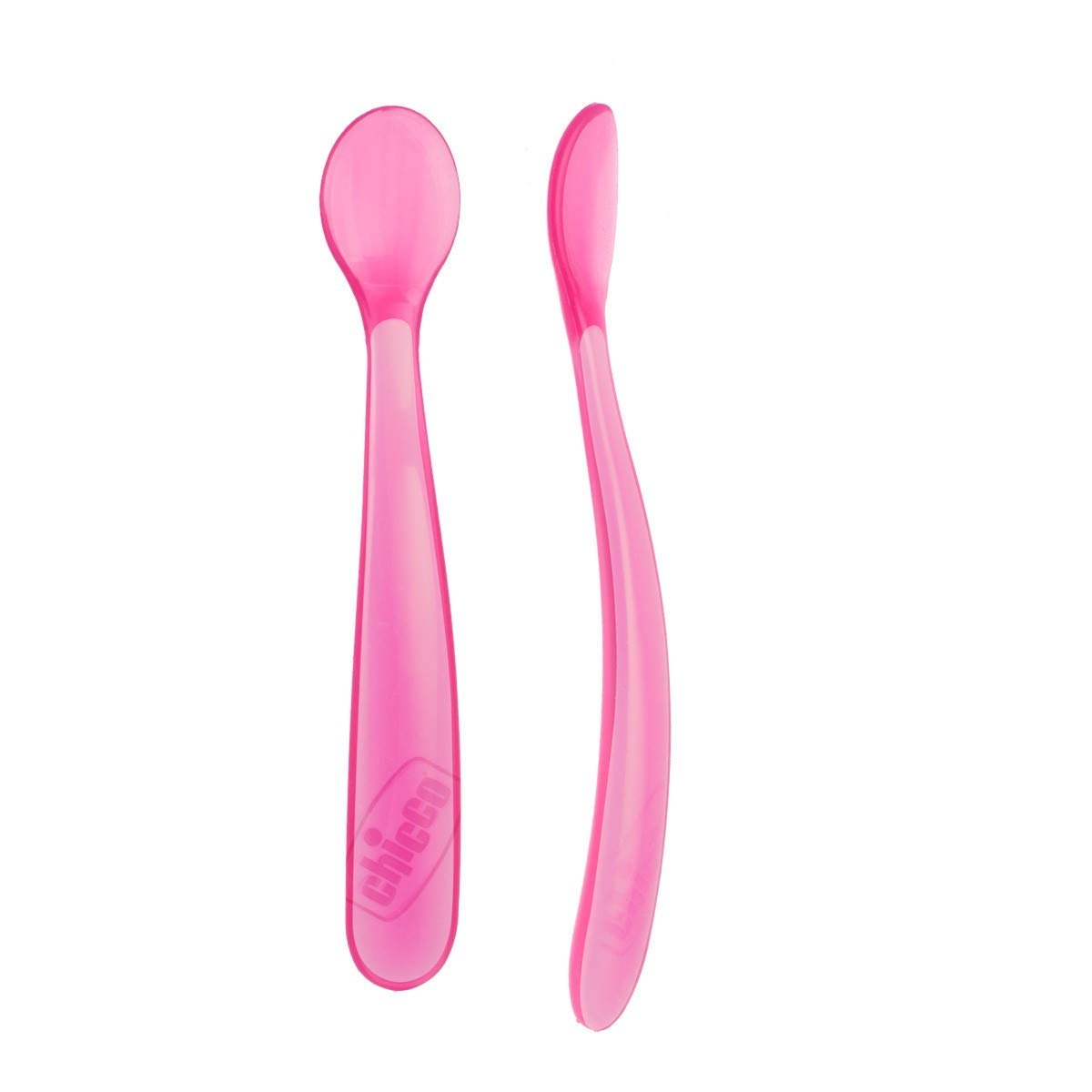 Soft silicone spoon for babies, Pink