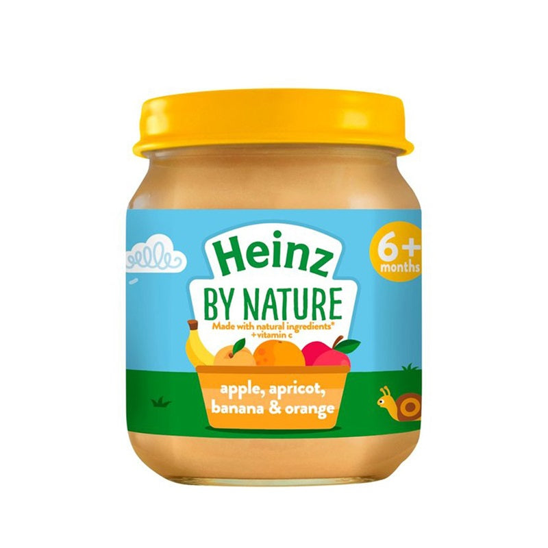 Heinz By Nature Apple ,Apricot, Banana & Orange Fruit Blend For Babies - 6 Months+,120g