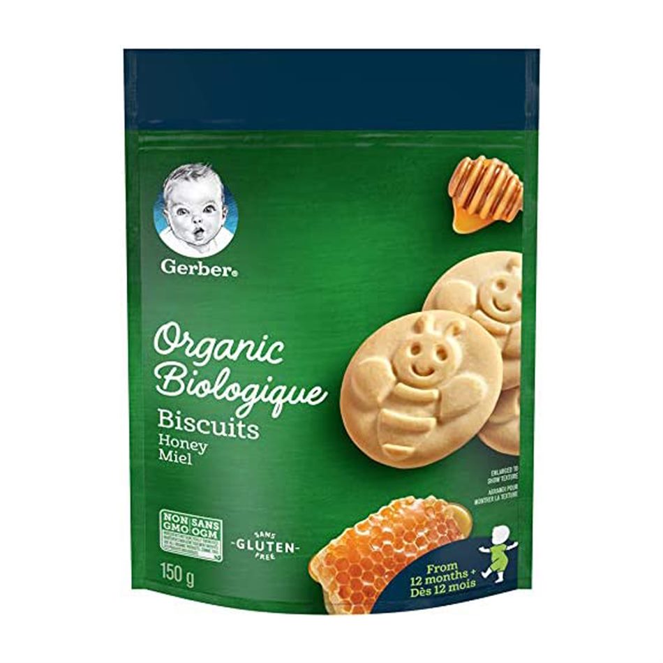 Buy Gerber Organic Biologique Honey flavored Biscuit for Baby - 150gms Online in India at uyyaala.com