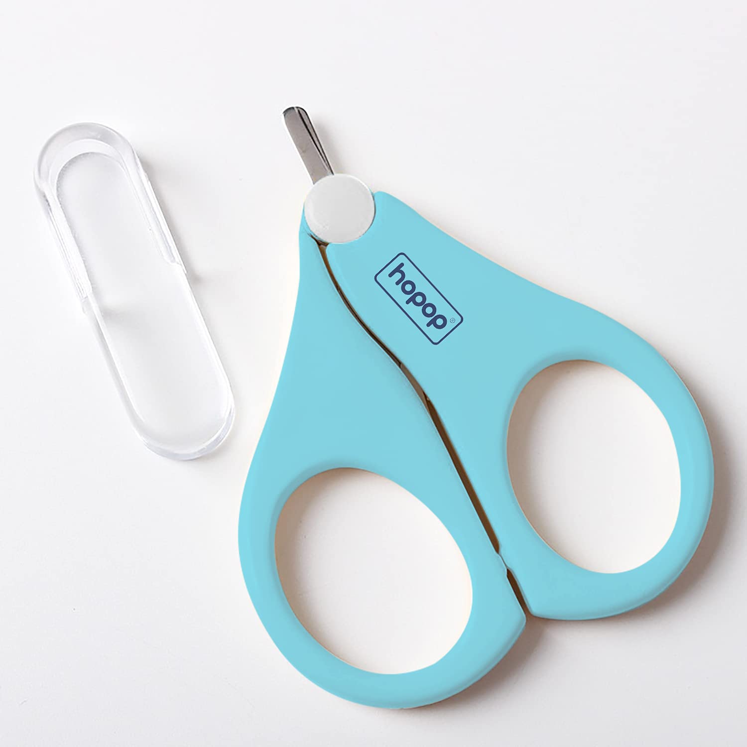 Hopop Baby Short Blade Nail Scissors 0+m Age - Blue