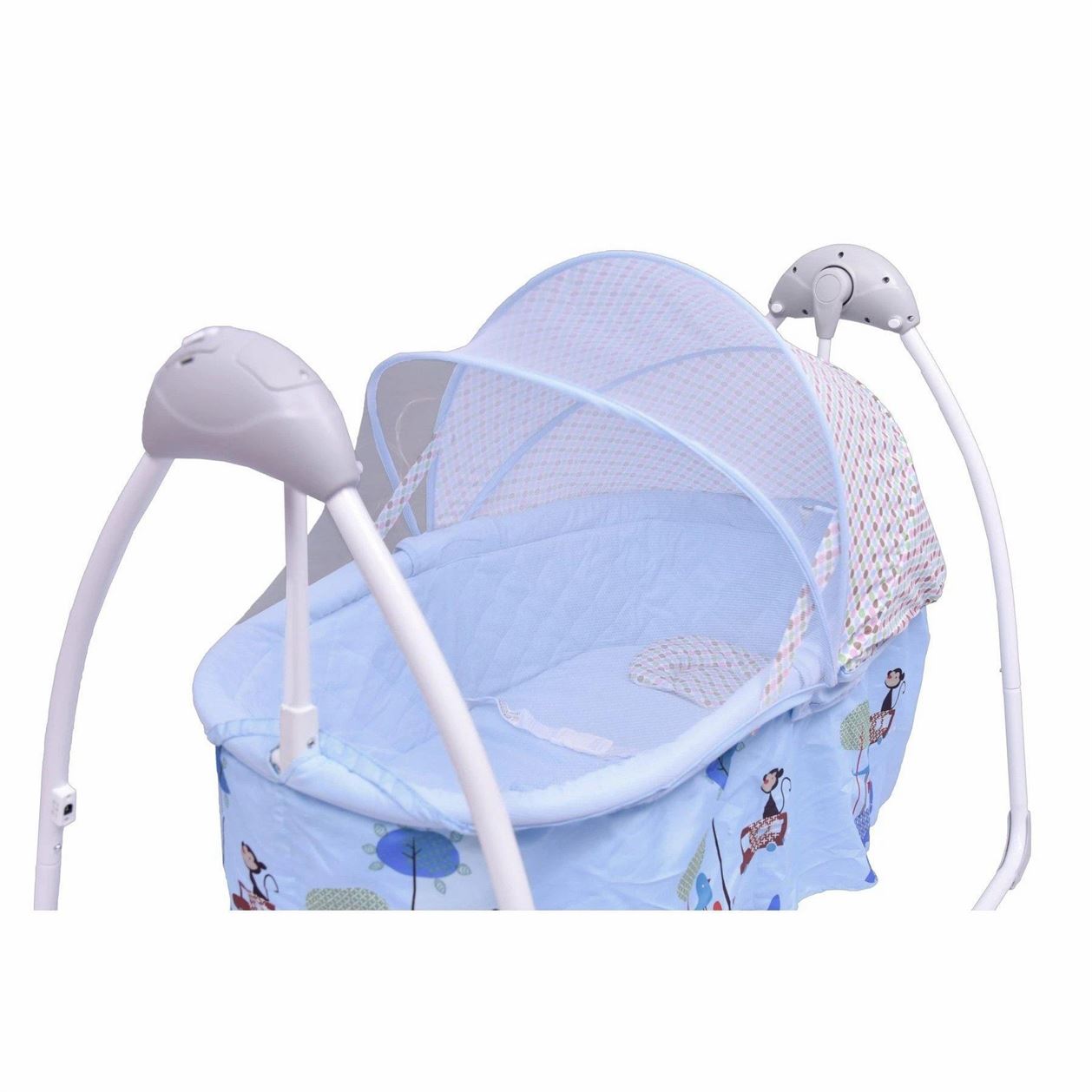 R FOR RABBIT Lullabies Baby Cradle with Remote Control & Mosquito Net - Blue