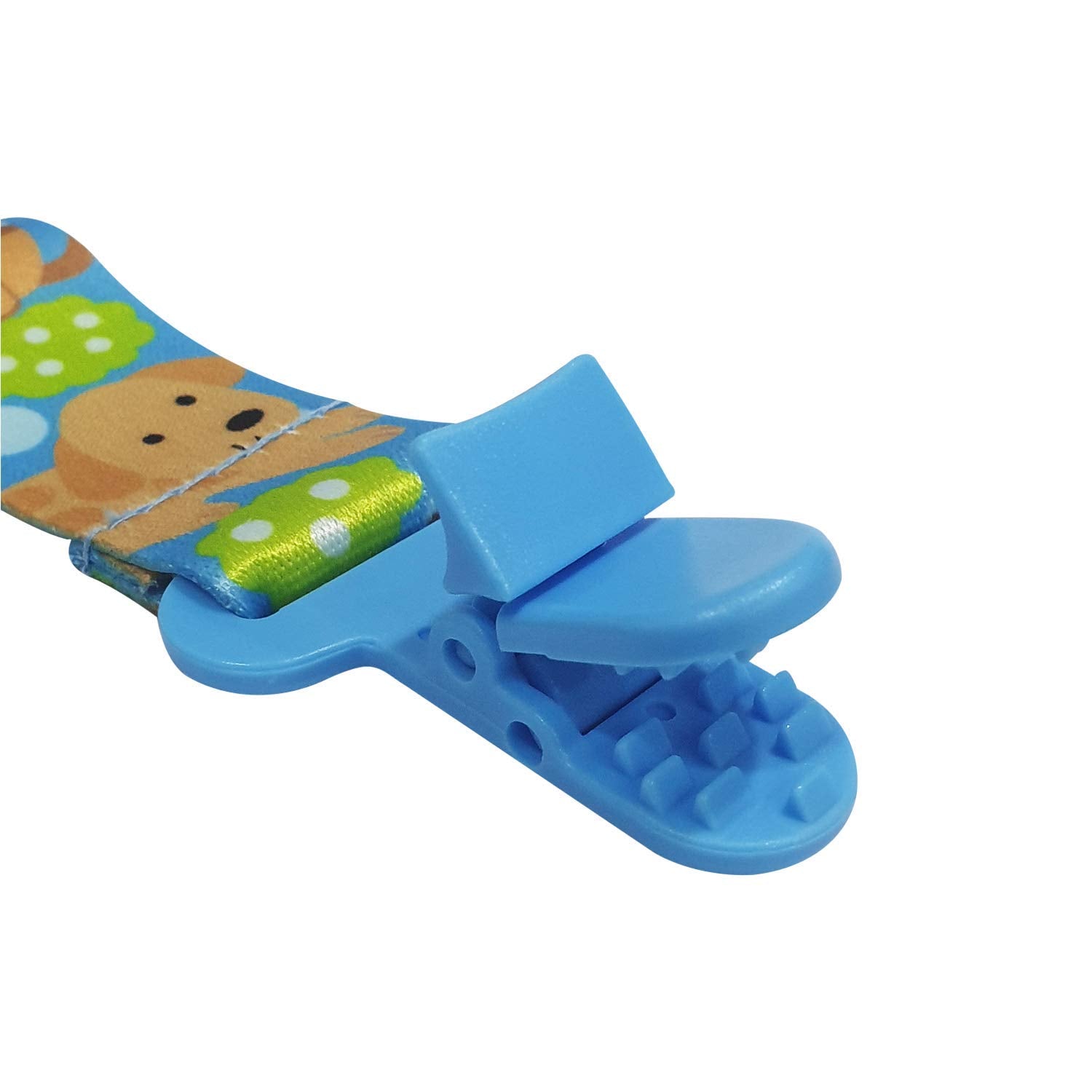 Hopop Baby Pacifier Clip For Babies- Blue, 0m+