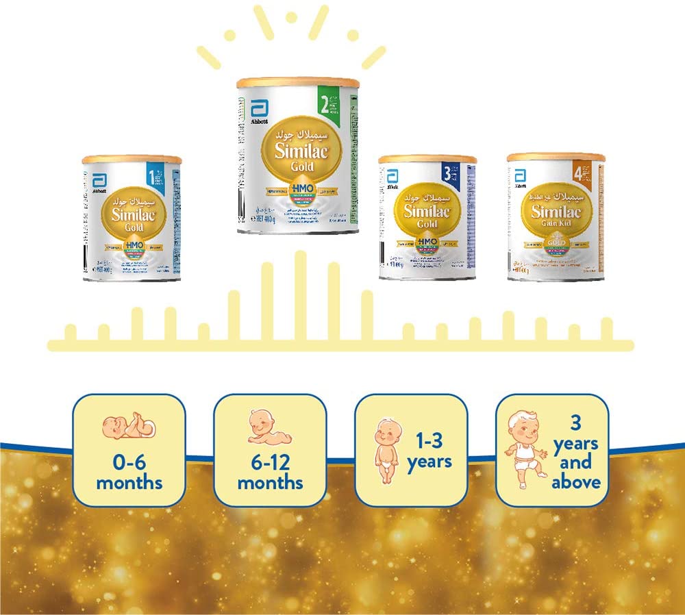 ABBOTT Similac Gold Stage-2, New Advanced Milk Formula With HMO - 400g (6 to 12m)