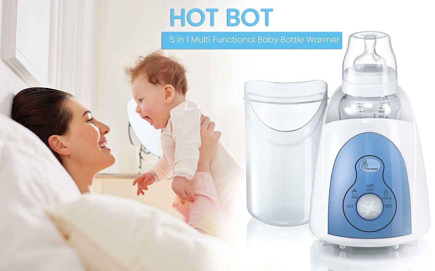 R for Rabbit Hot Bot - 5 in 1 Multi-functional Baby Bottle Warmer