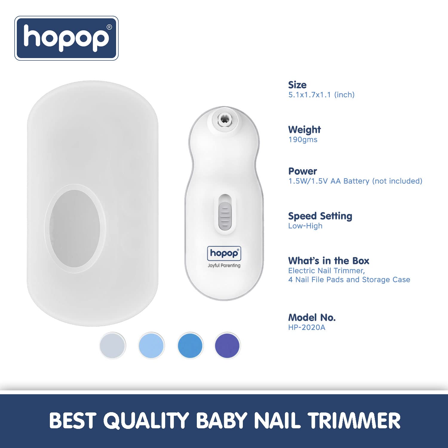 Hopop Baby Nail Trimmer with Travel Case - 0m+