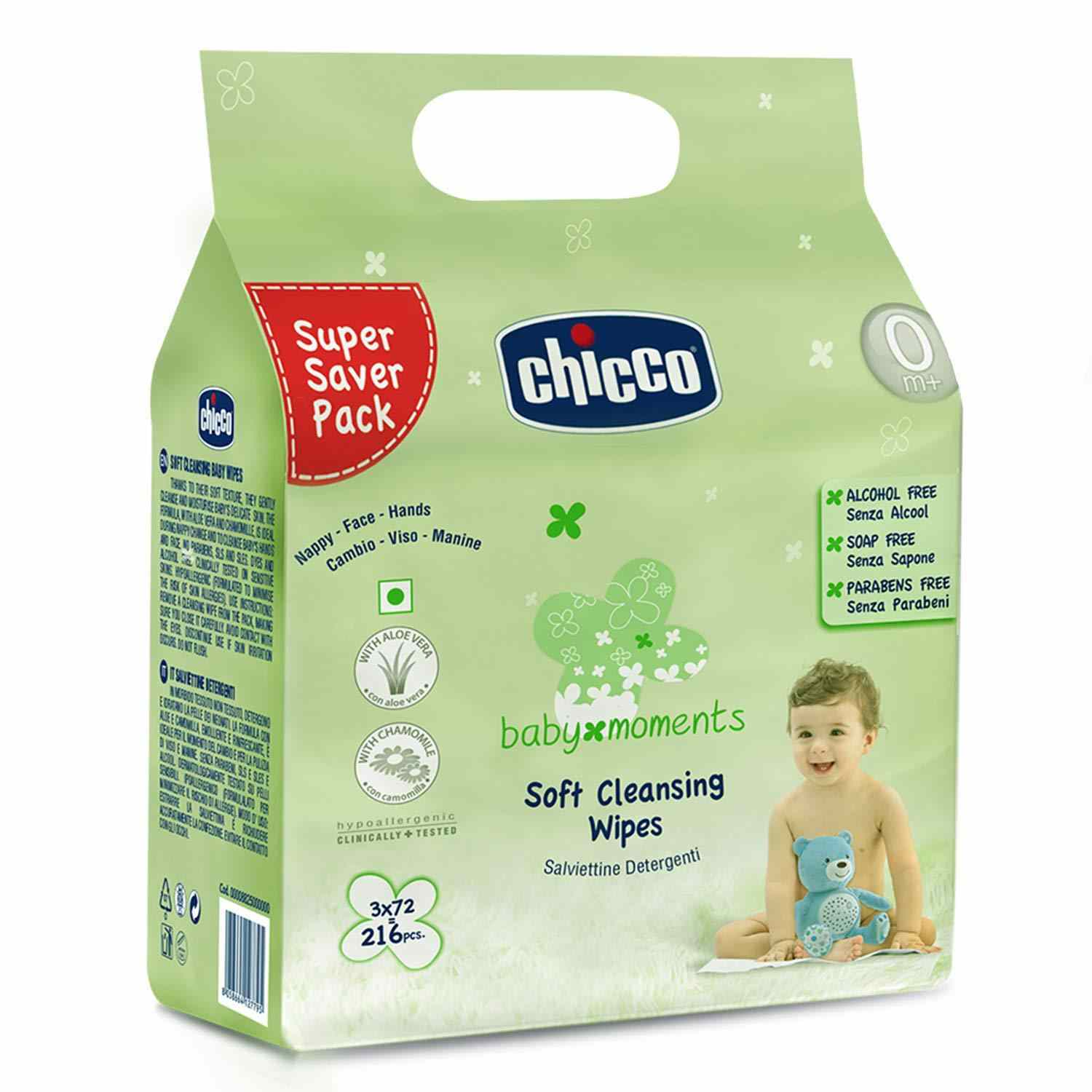Baby soft cleansing wipes