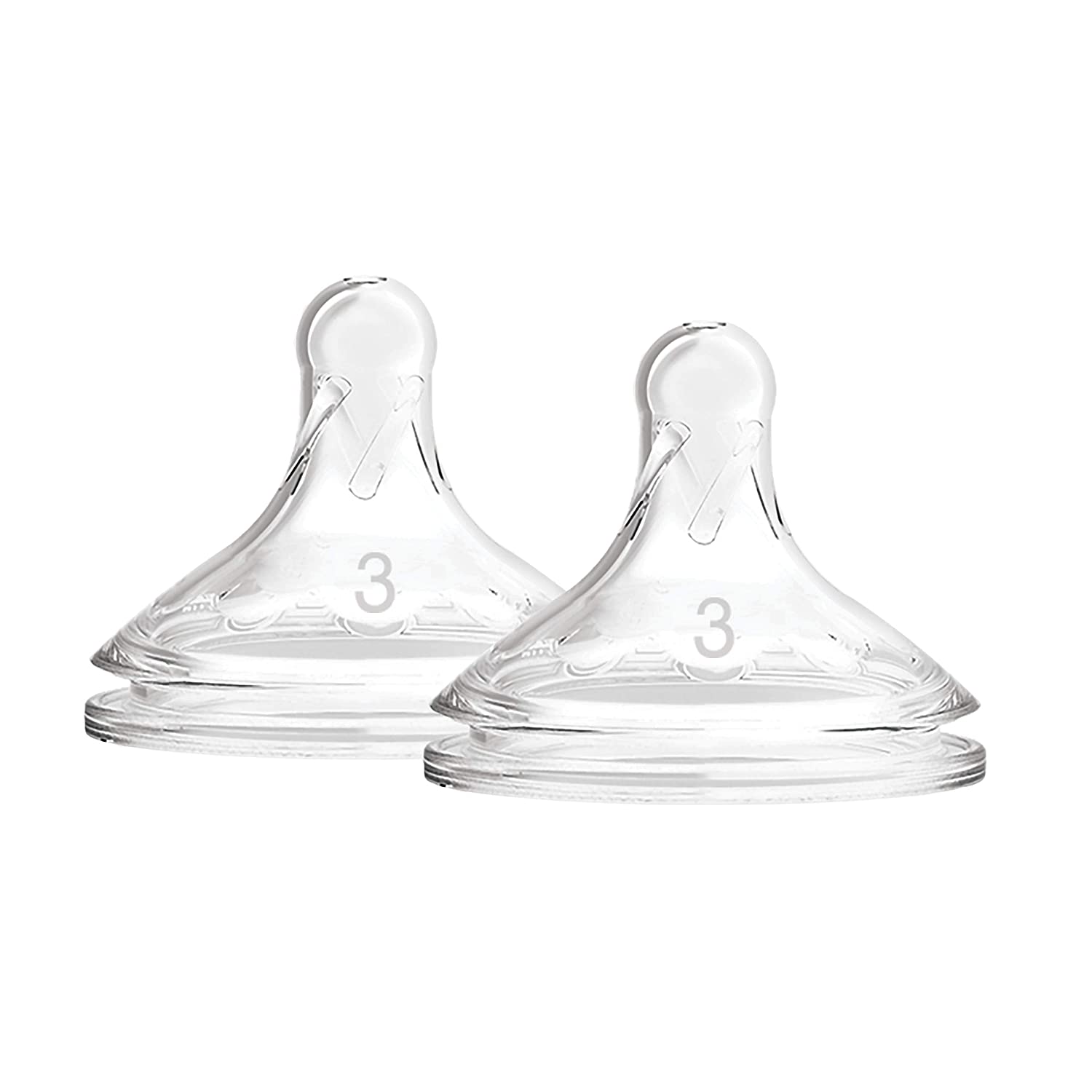 Dr Browns silicon teats(Nipples) wide neck level 3 options+ 2pc, 6 + months