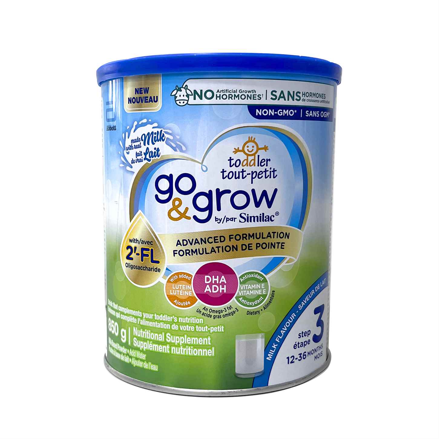 Abbott Similac Go & Grow Toddler Drink, Milk Based Powder - 850g, 12-36m