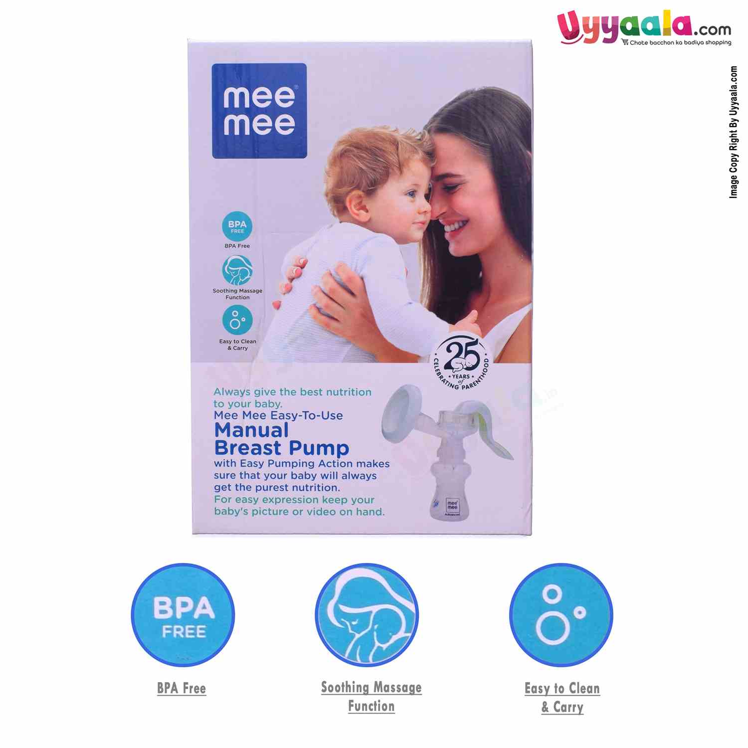 MEE MEE Manual Breast Pump For Feeding Moms