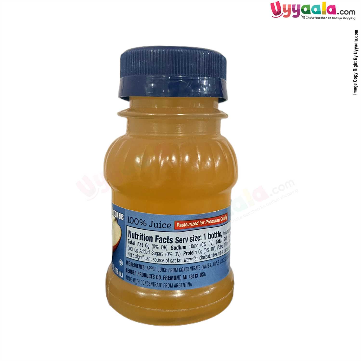Buy Gerber Apple Concentrate Fruit Pulp Juice for your Baby - 118ml Online in India at uyyaala.com