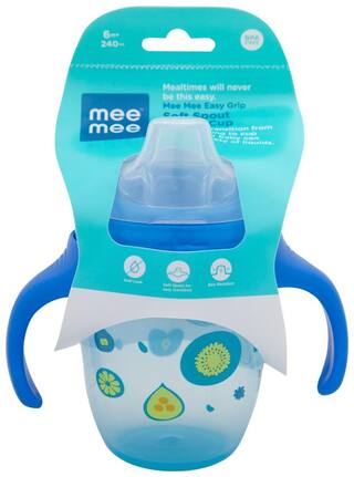 Mee Mee Soft Spout Sipper Cup 240ml 6m+ Blue