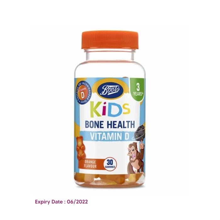 BOOTS Kids Bone Health Vitamin D   Gummies - Orange Flavor, 30 Gummies 3+Y