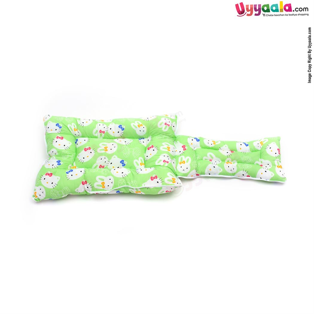 Sleeping Bag(Carry Nest) Premium Cotton Hello Kitty Print 0+m, Green-uyyala-com.myshopify.com-Sleeping Bags-Happy Babies