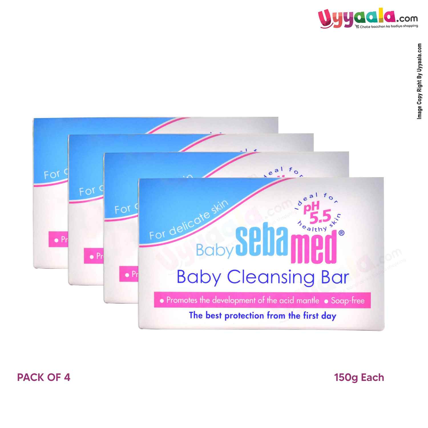 Sebamed Baby Cleansing Bar - 150 gm (pack of 4)