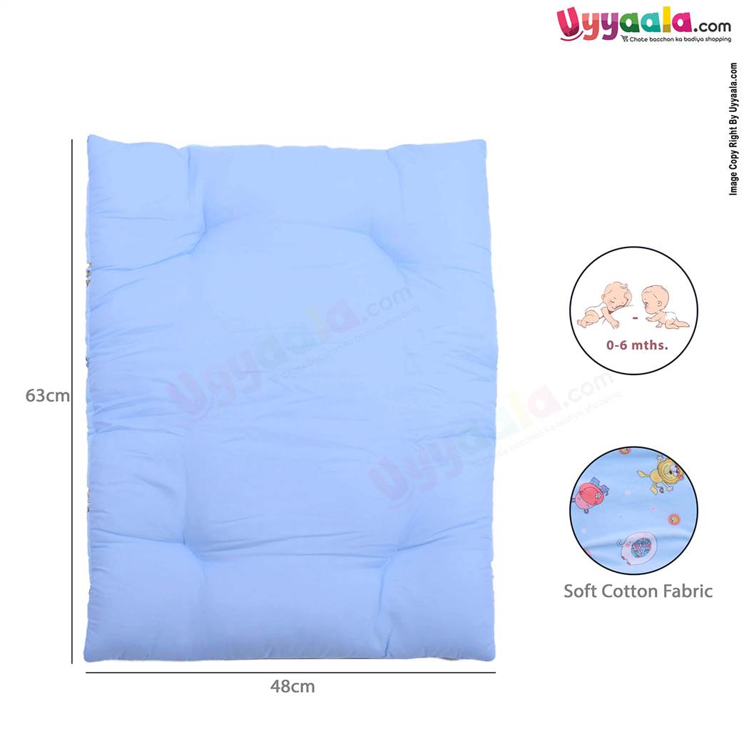 Baby Bedding With Pillow Velvet Animal print Blue 0-6m-uyyala-com.myshopify.com-Bedding-Happy Babies