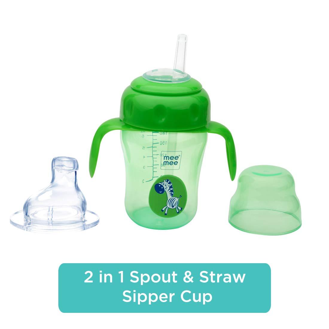 MEE MEE 2 in 1 Spout & straw Sipper Cup 210ml 3+m
