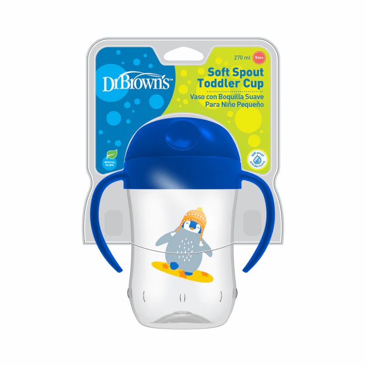 DR.Brown's Spill-Proof Soft Spout Toddler Cup - 270ml, 9m+