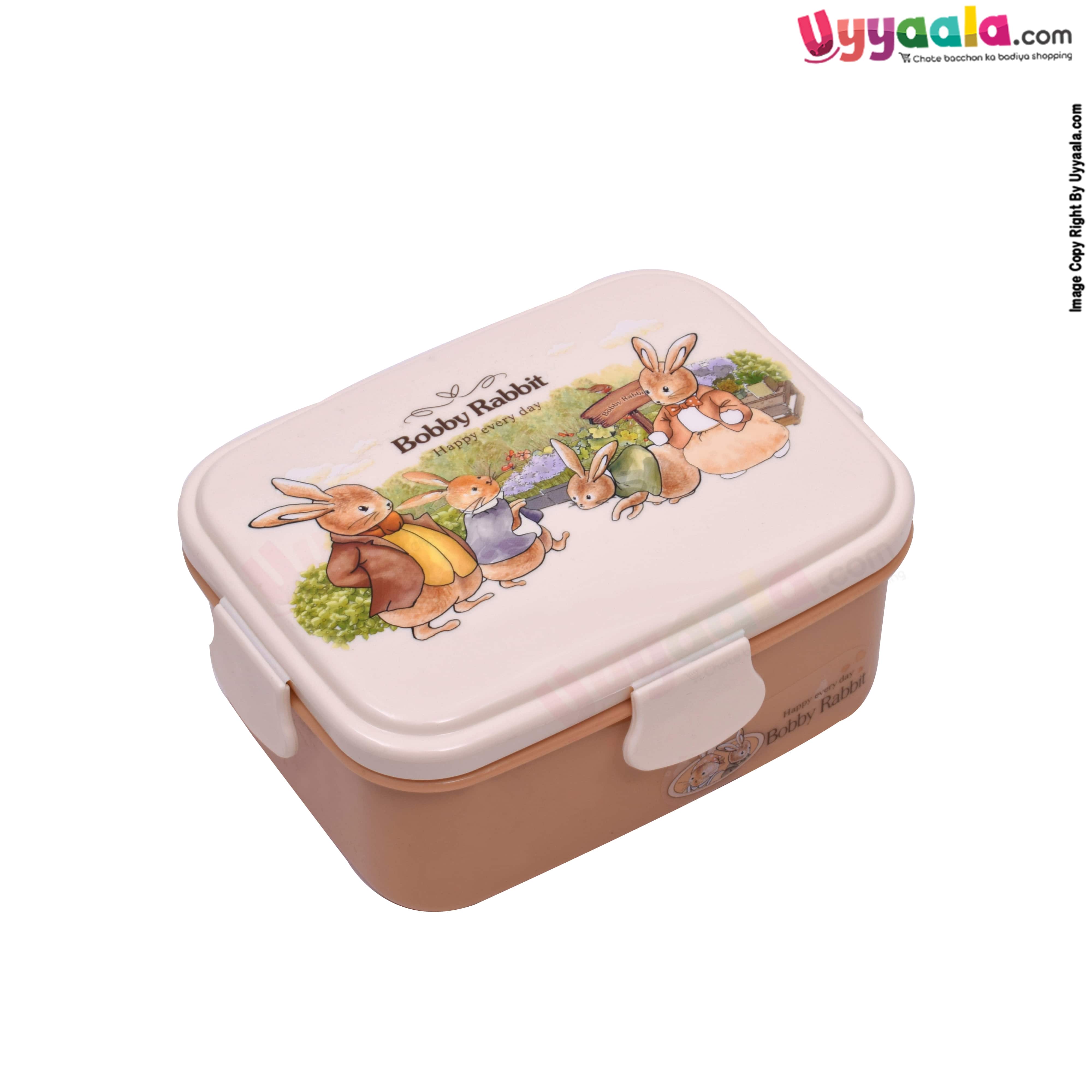BOBBY RABBIT happy every day lunch box for kids with partition