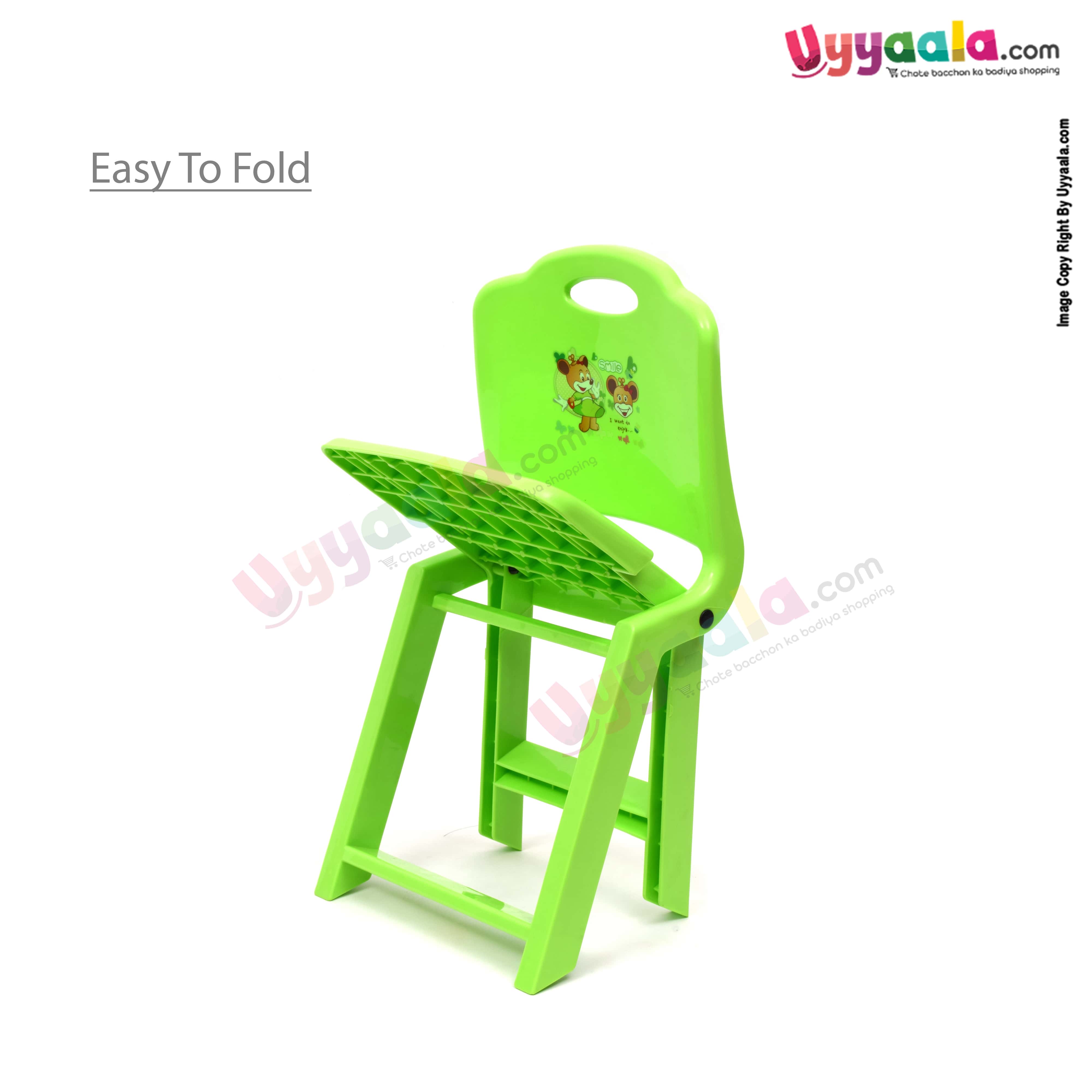SMILE folding chair for kids micky mouse print - Green