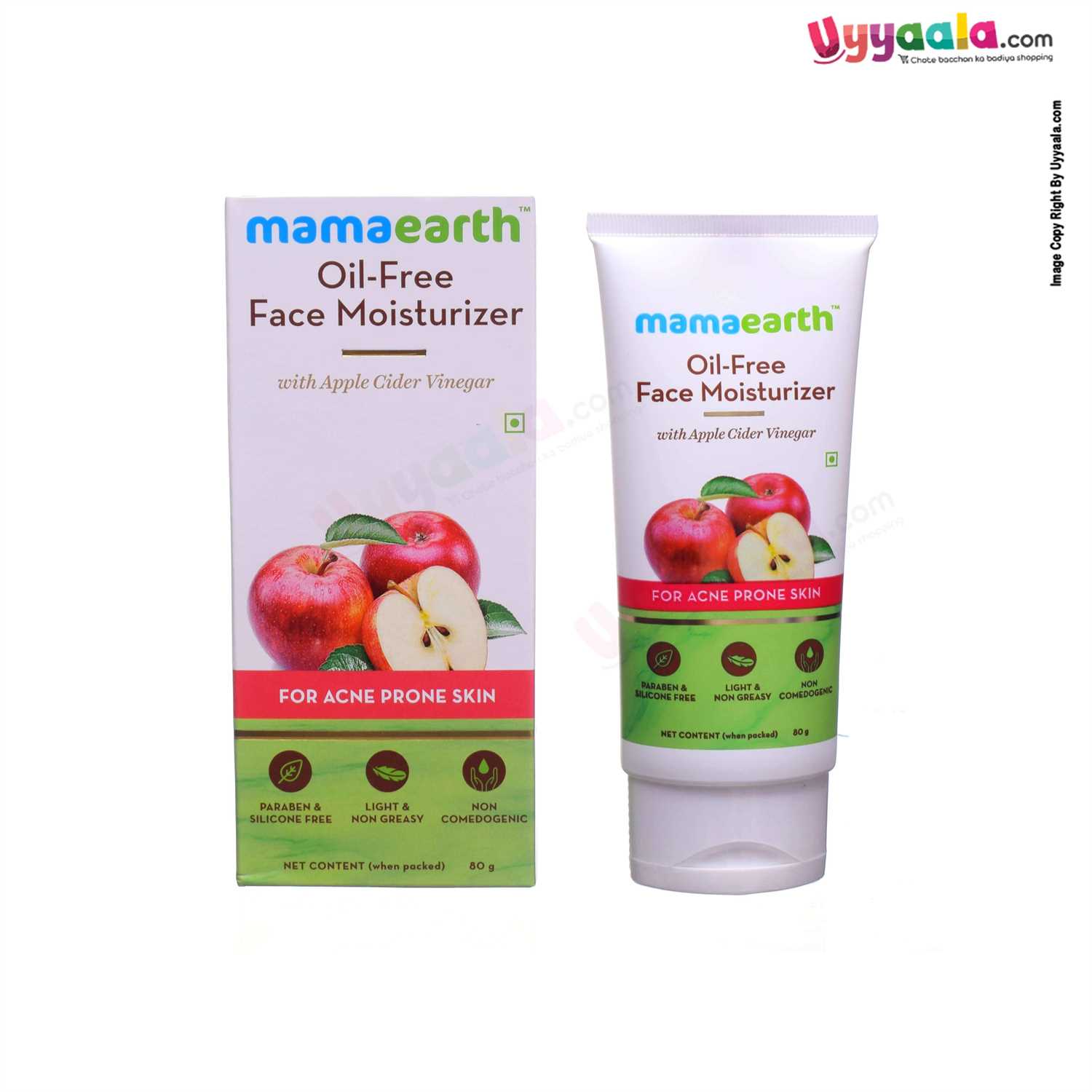 MAMAEARTH Oil Free Face Moisturizer with Apple Cider Vinegar for Adult - 80g