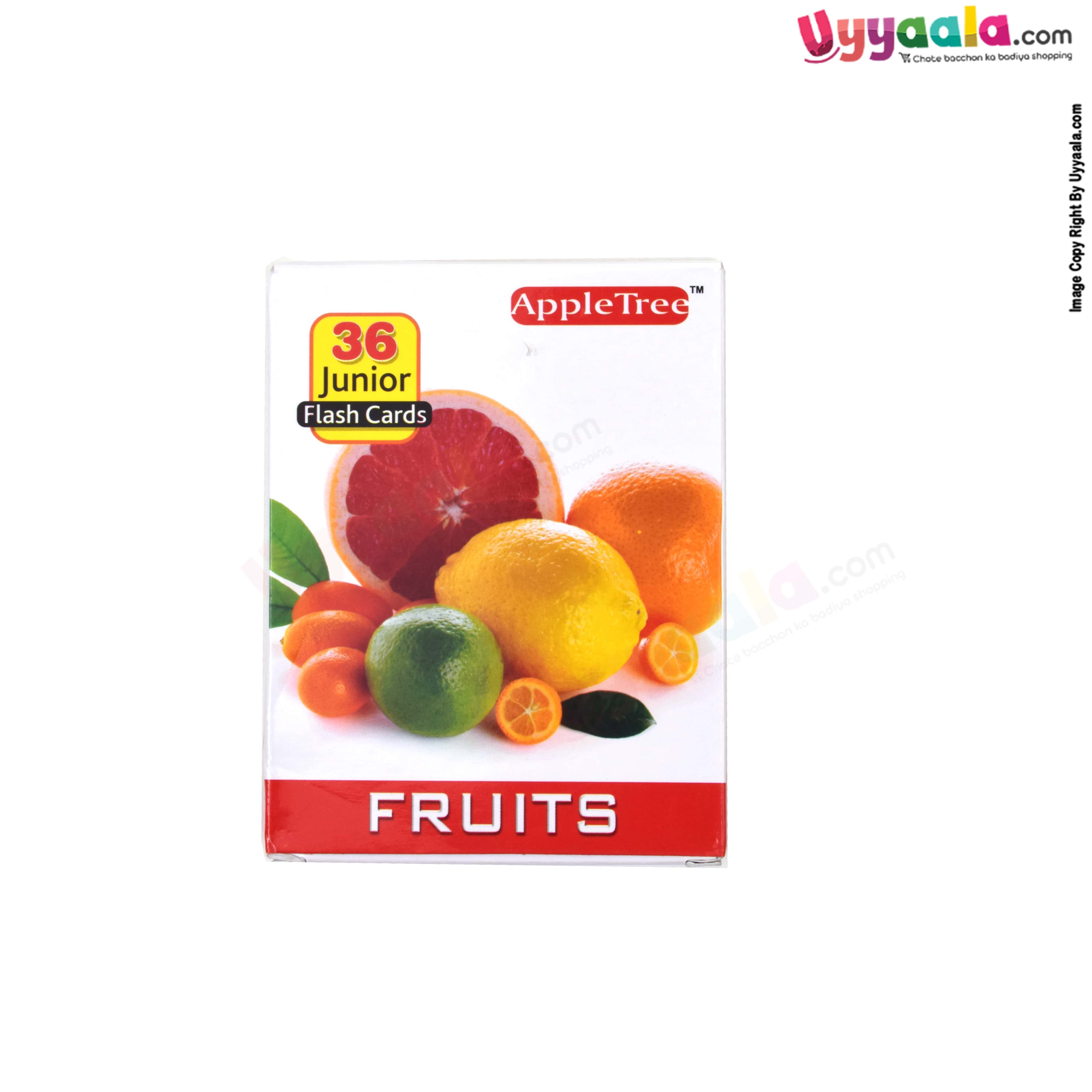 APPLE TREE junior flash cards - fruits - 1-5 years