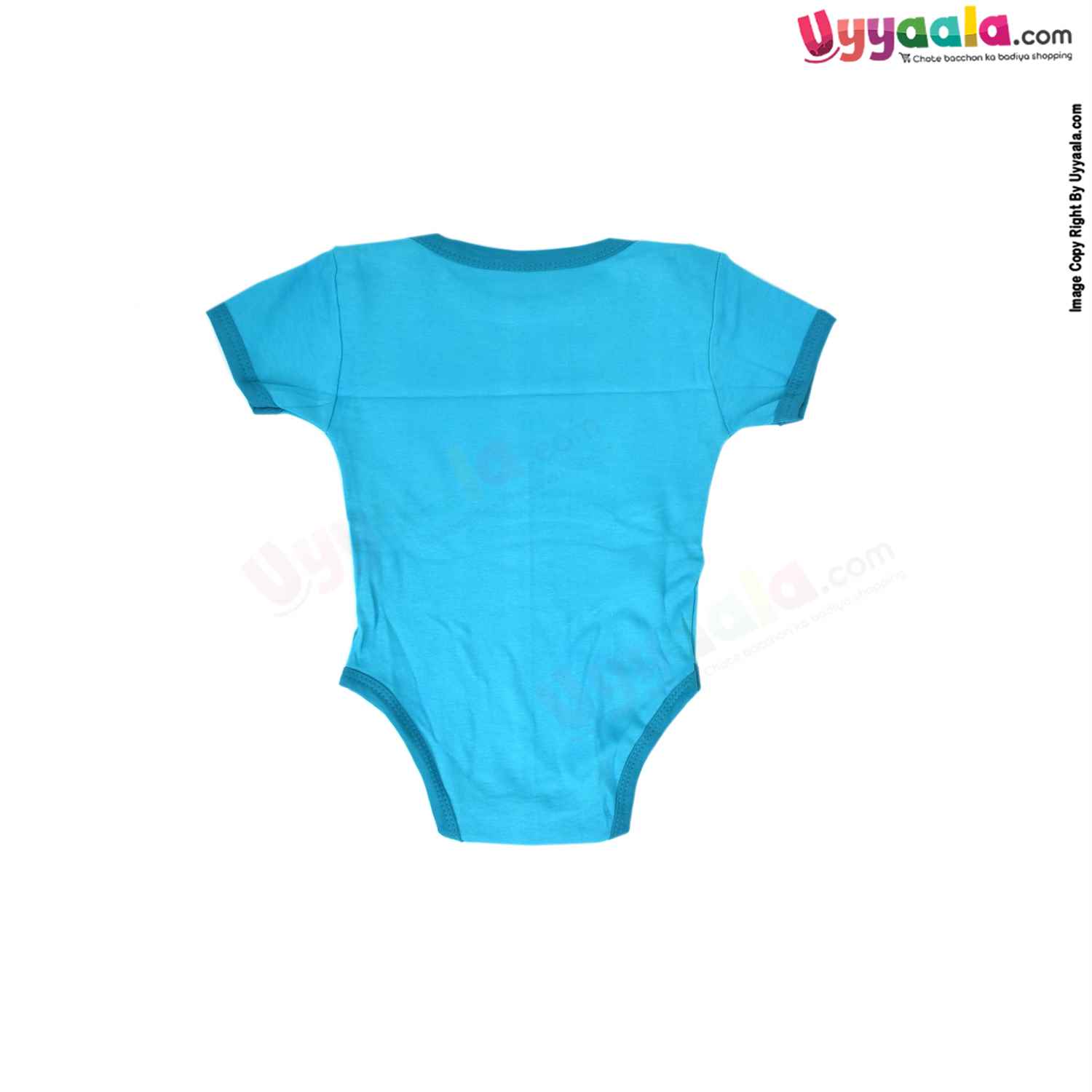 Precious One Short Sleeve Body Suit 100% Soft Hosiery Cotton - Green with Aeroplane Print (6-9M)
