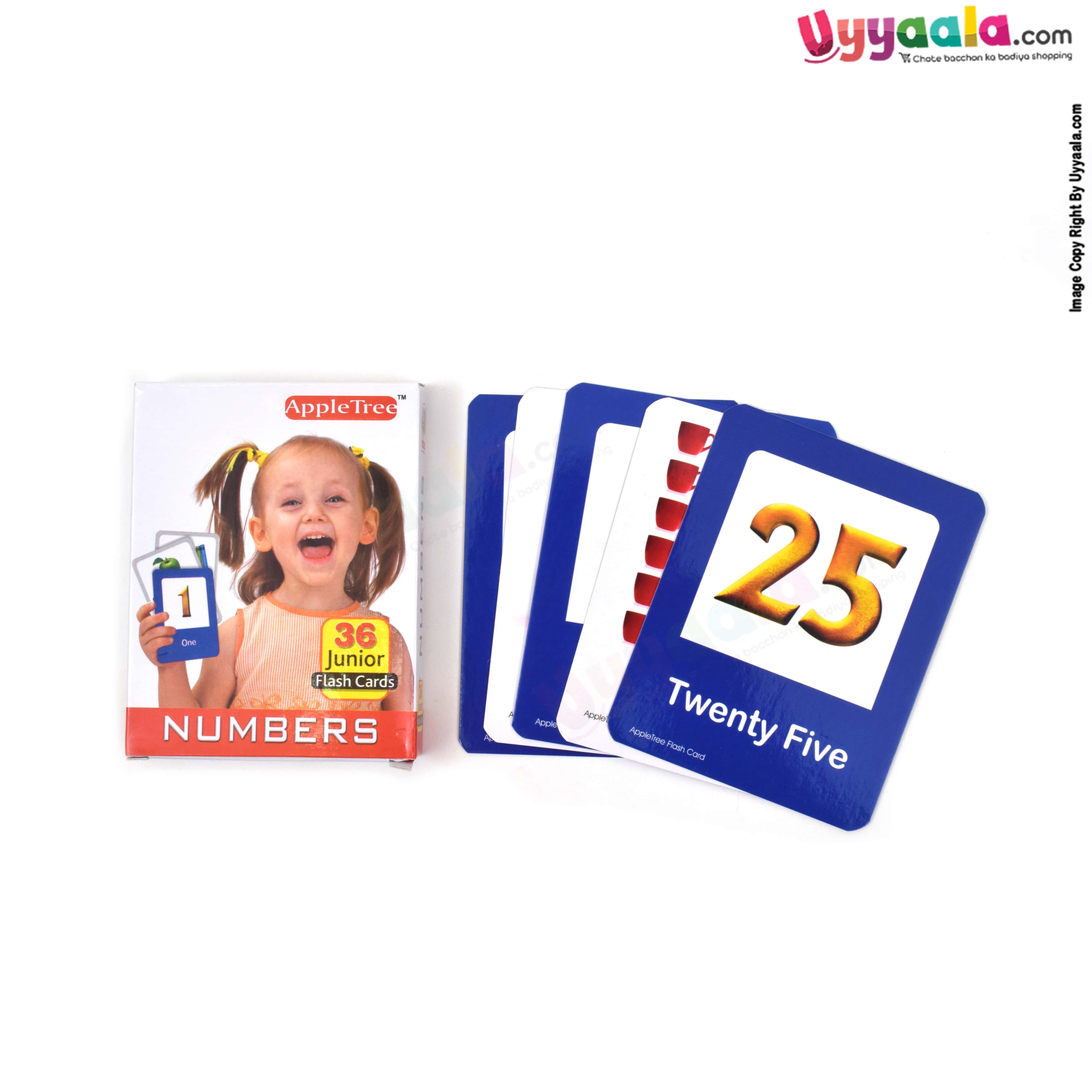 APPLE TREE junior flash cards - numbers