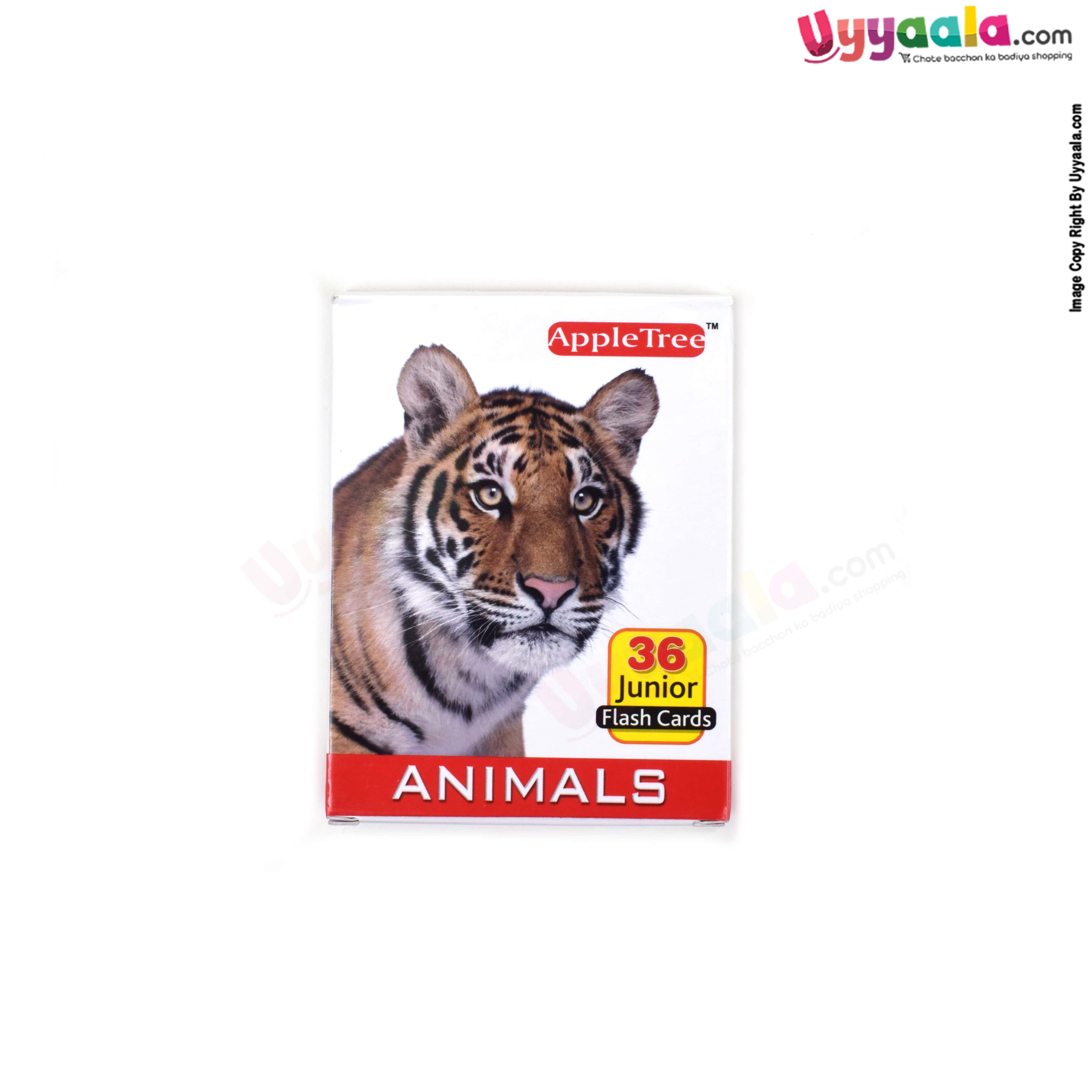 APPLE TREE junior flash cards -animals - 1-5 years