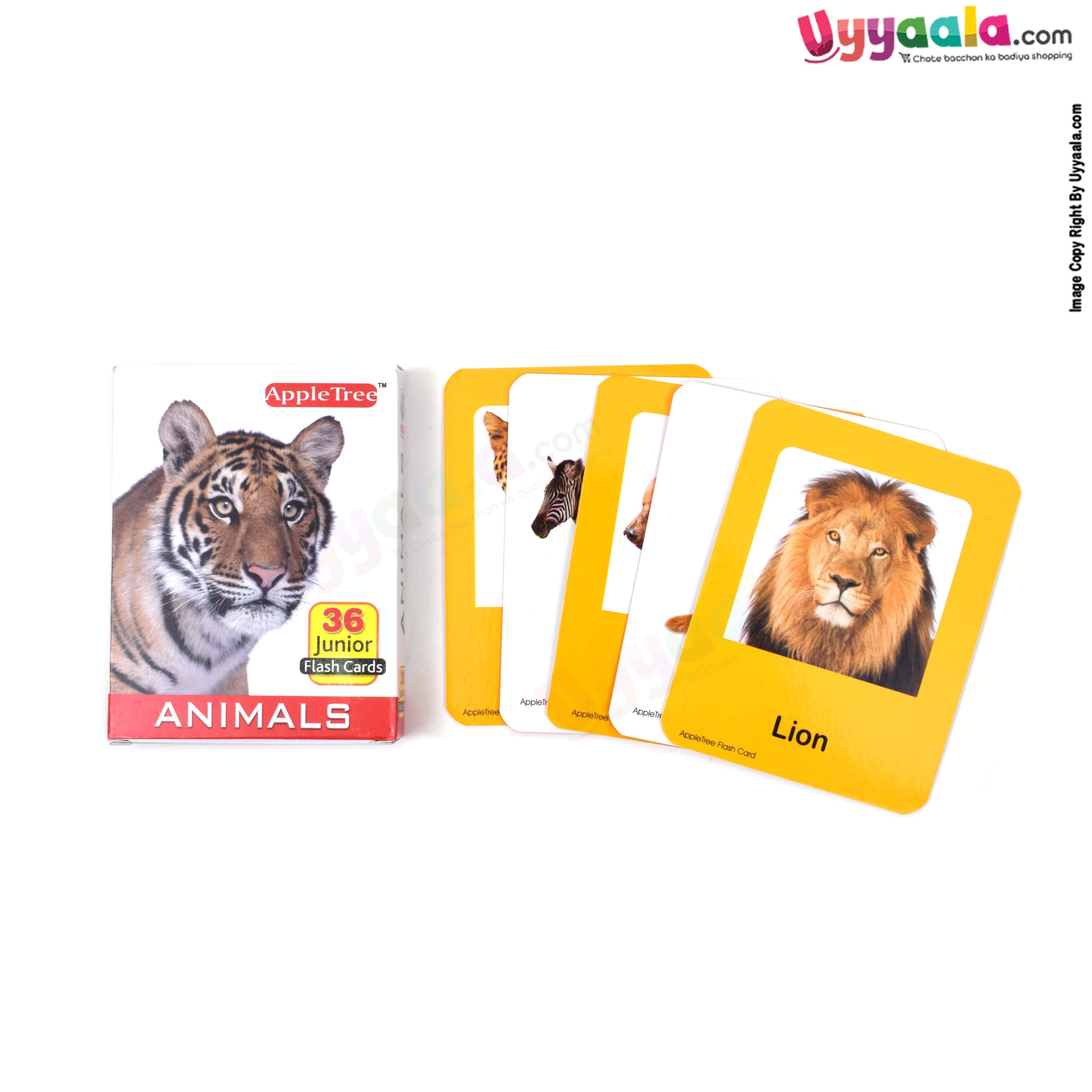 APPLE TREE junior flash cards -animals