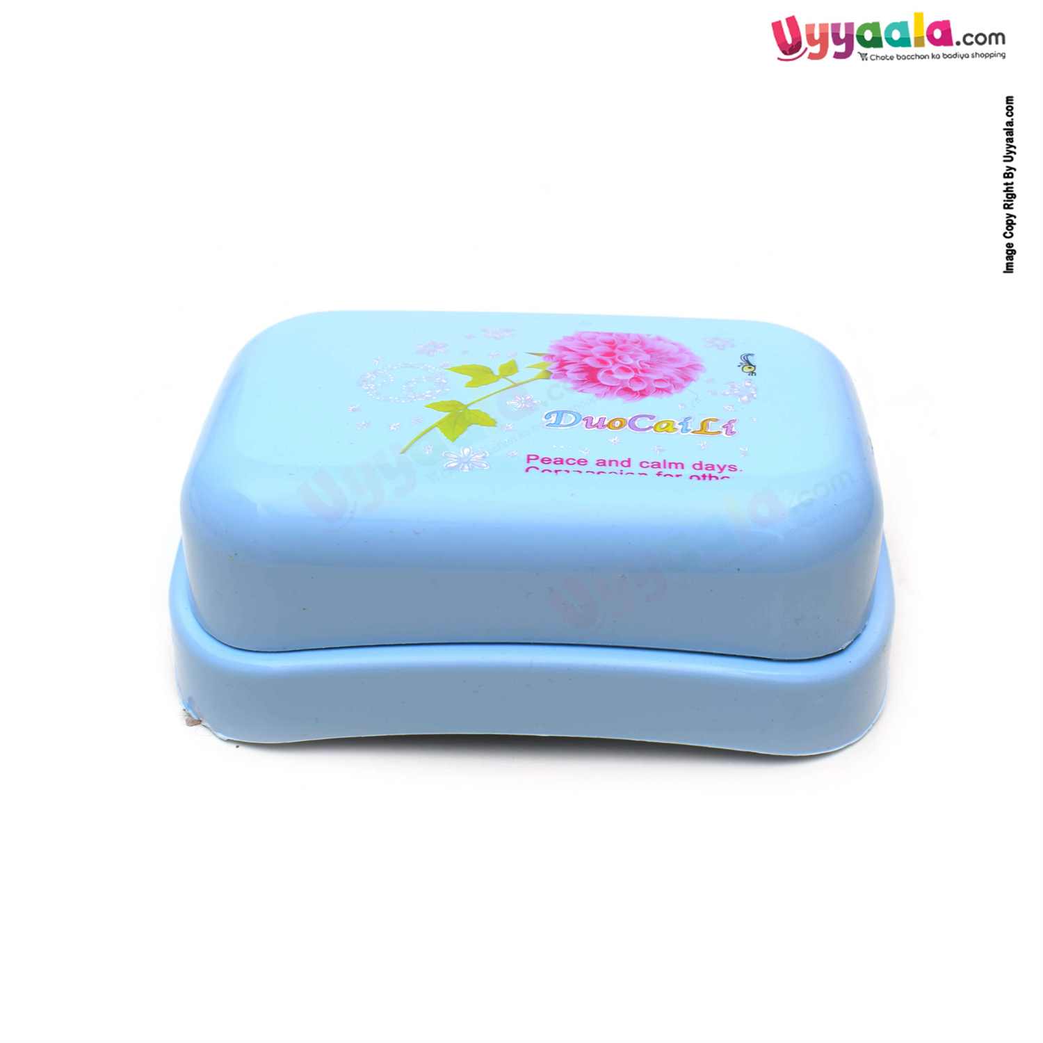 Duocaili Flower & Honey Bee Print  Soap Box for Babies - Blue
