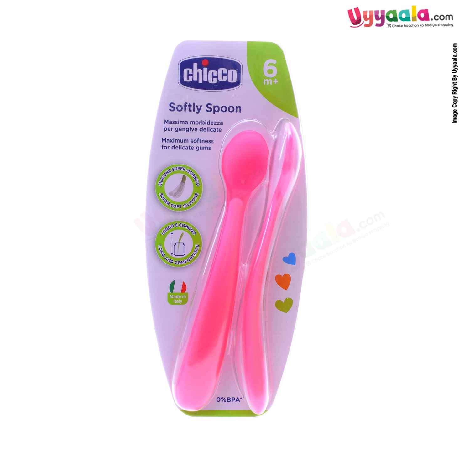 Feeding spoon for babies, Pink