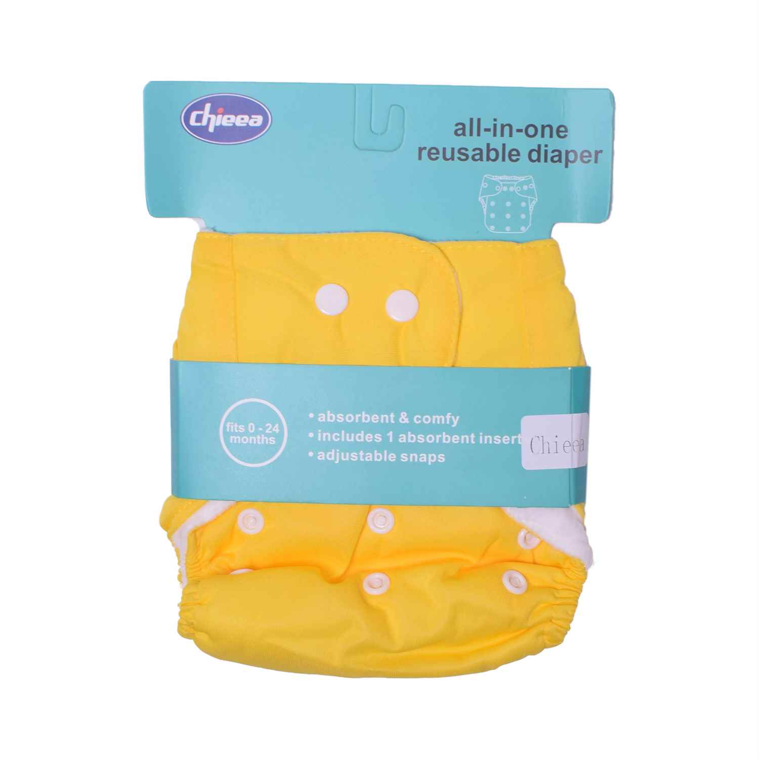 CHIEEA All-In-One Reusable Diaper Adjustable With Pad 0-24M