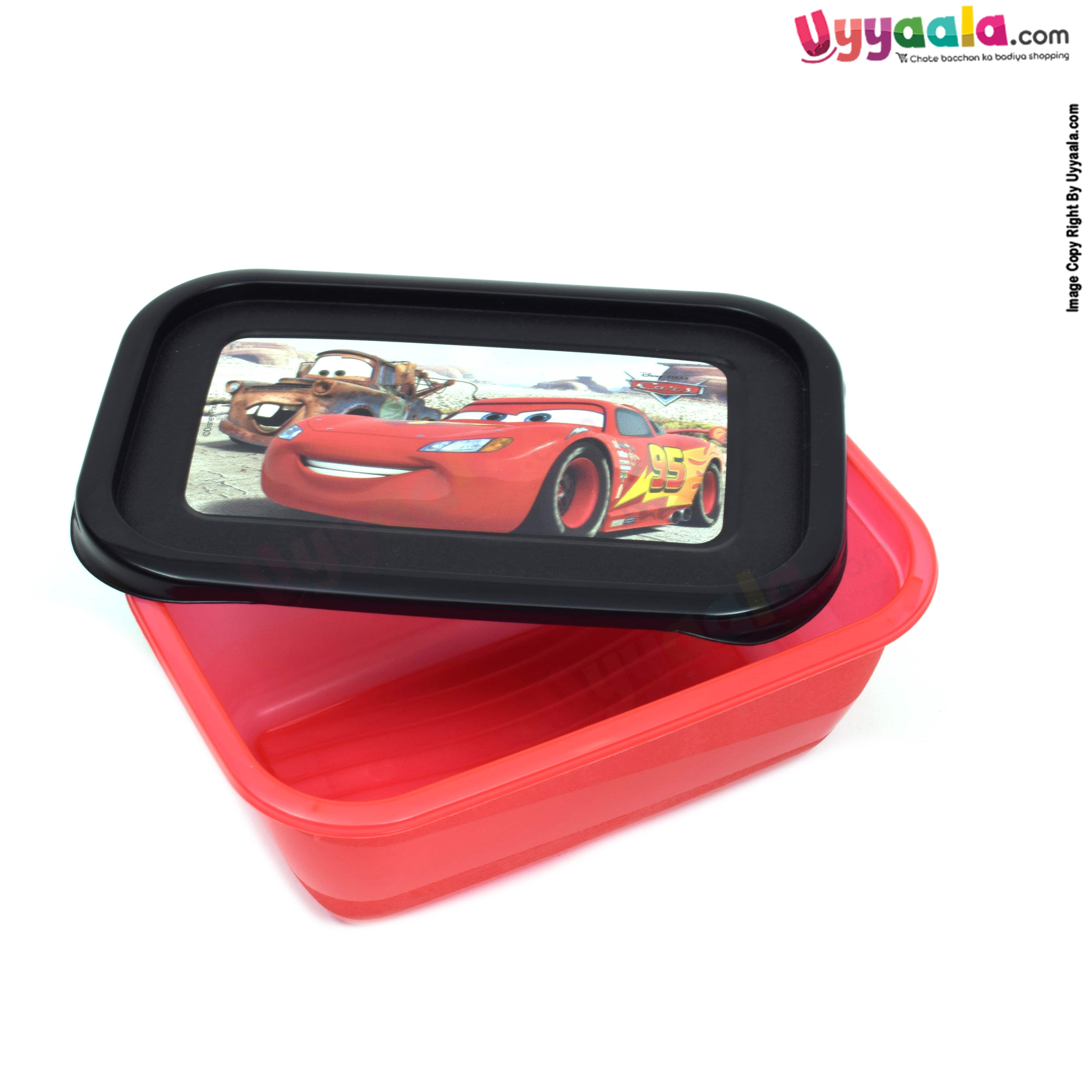 Multiple food storage box for kids, with cars and cartoon print