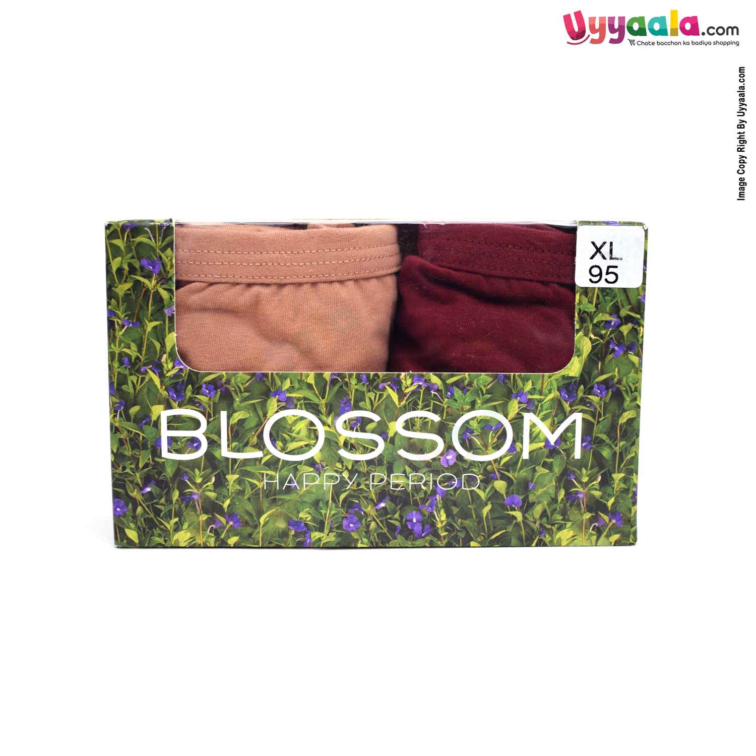 BLOSSOM Happy Period Maternity Mother Panty XL(95CM) Brown / Maroon Combo Pack