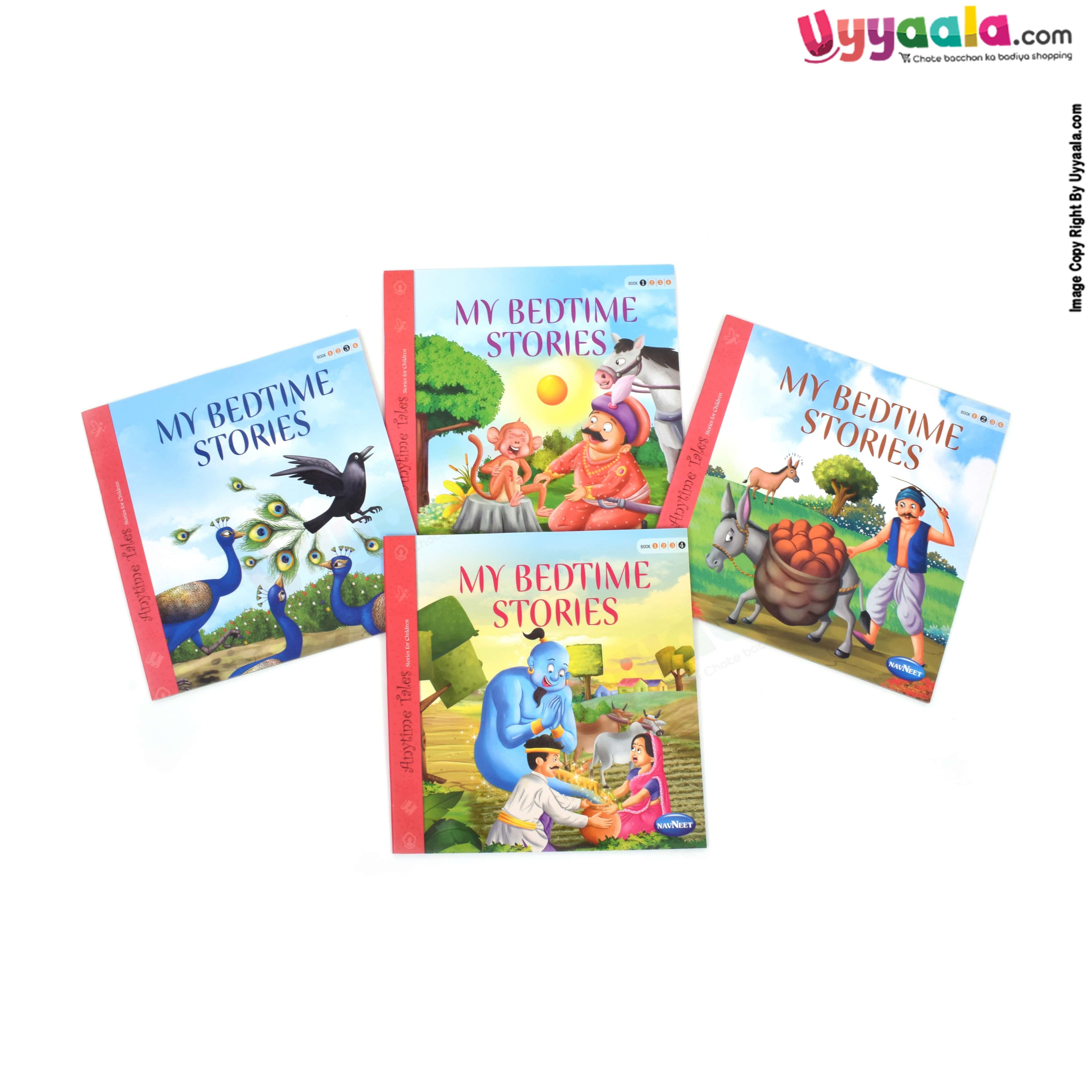 NAVNEET any time tales stories for children, my bed time stories pack of 4 - 4 volumes
