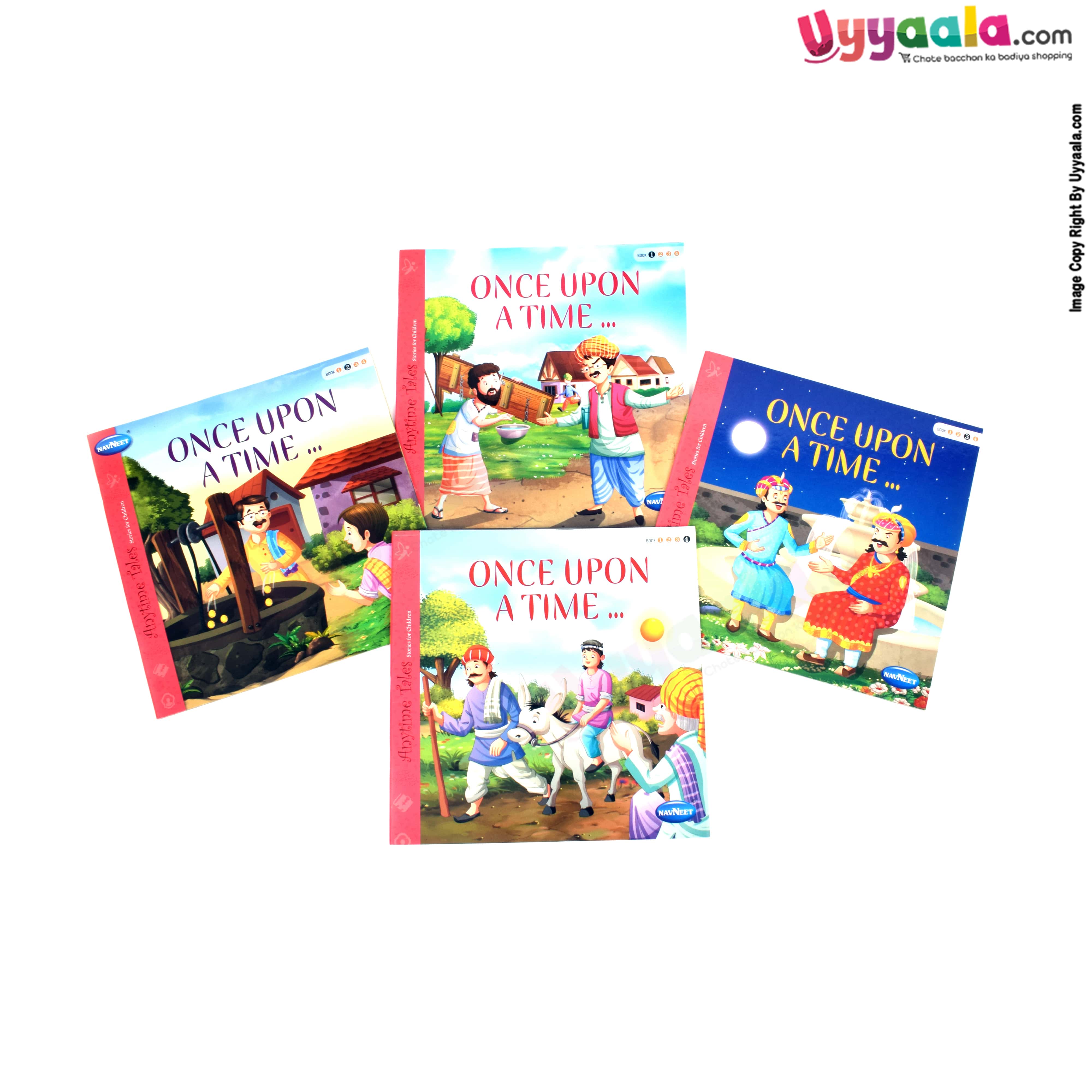 NAVNEET any time tales stories for children, once upon a time Pack of 4 - 4 volumes