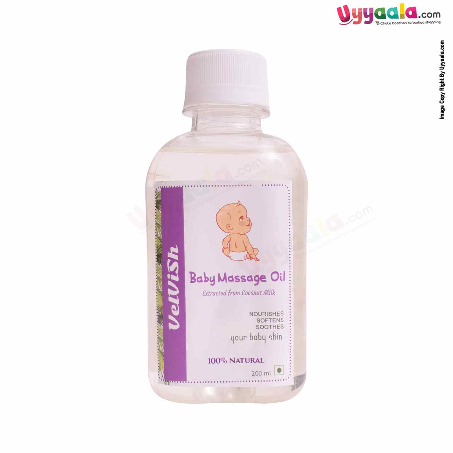 VELVISH Baby Massage Oil 100% Natural Age - 200ml