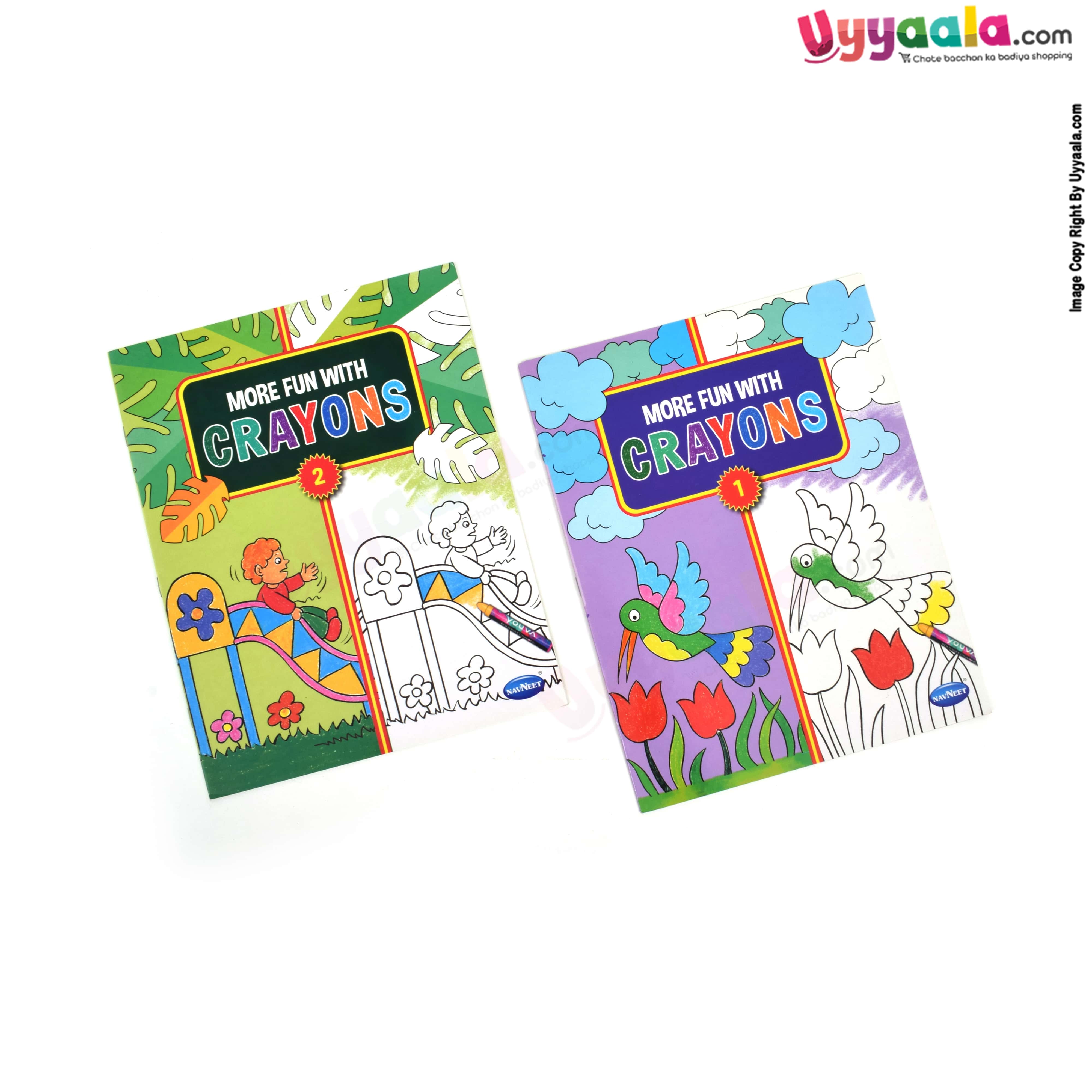 NAVNEEET more fun with crayons Pack of 2- 2 volumes