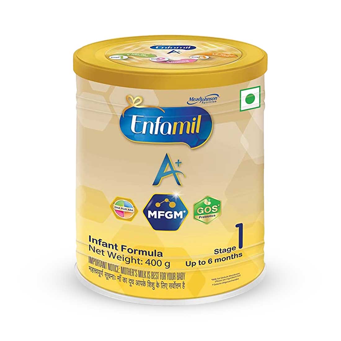 Buy Enfamil A+ Infant Baby Milk Formula, Stage 1 - 400gms (Imported Tin Pack) Online in India at uyyaala.com