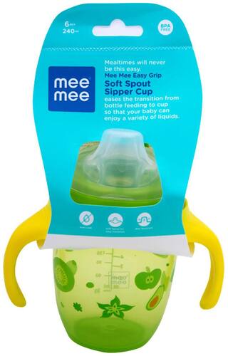 Mee Mee Soft Spout Sipper Cup 240ml 6m+ Green