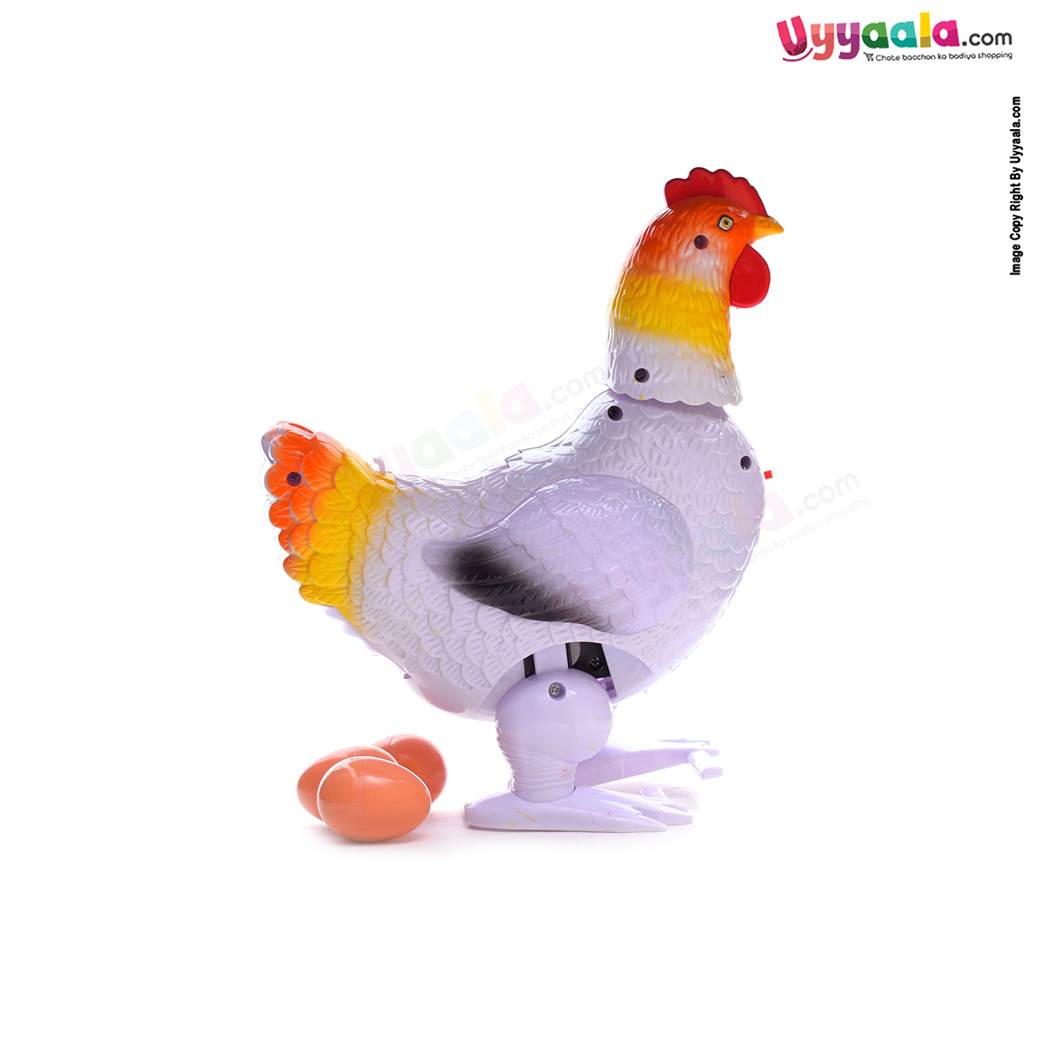 Hen Will Lay Eggs Battery Operated Toy With Lights
