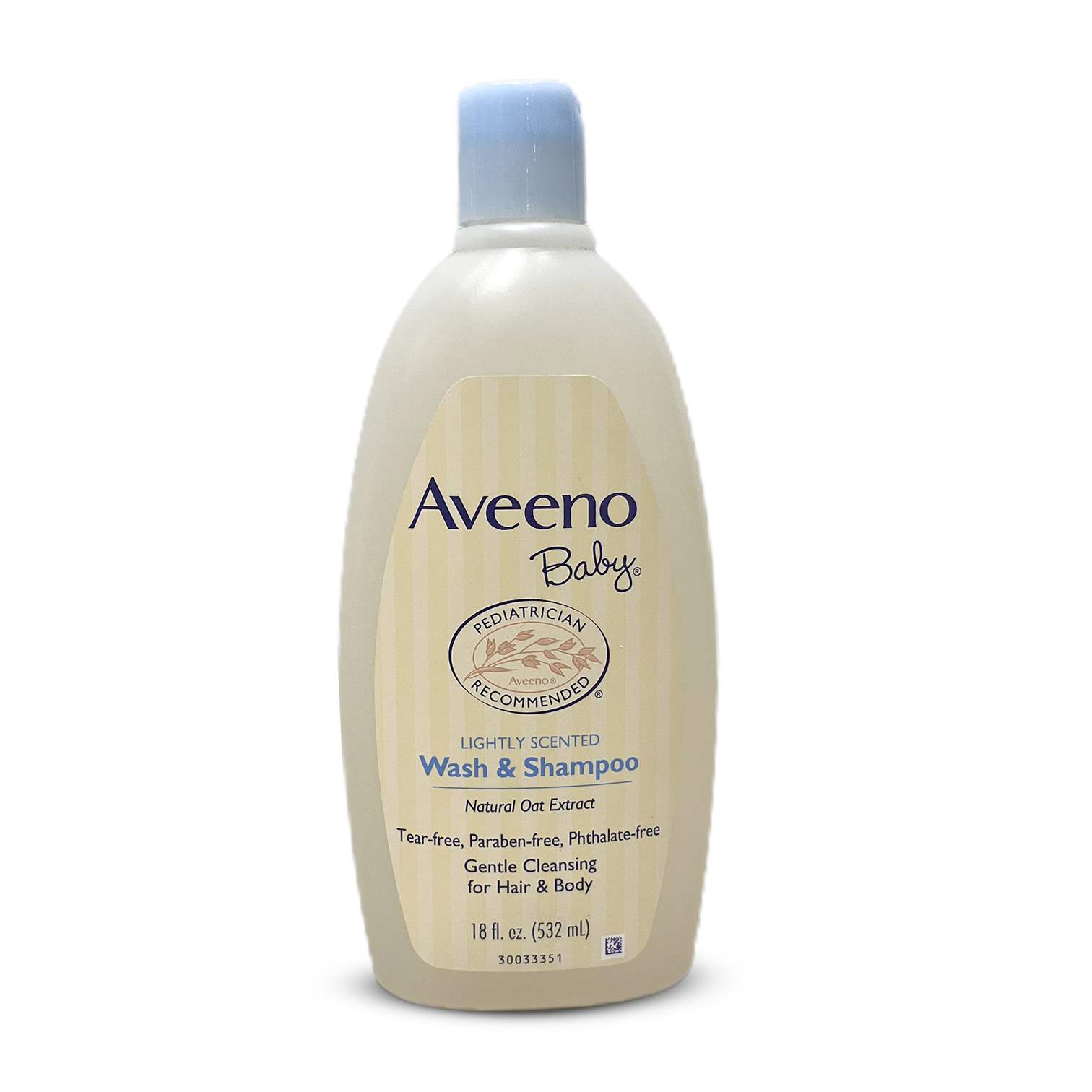 Aveeno Baby Wash & Shampoo with Natural Oat Extract, Lightly Scented - 532ml