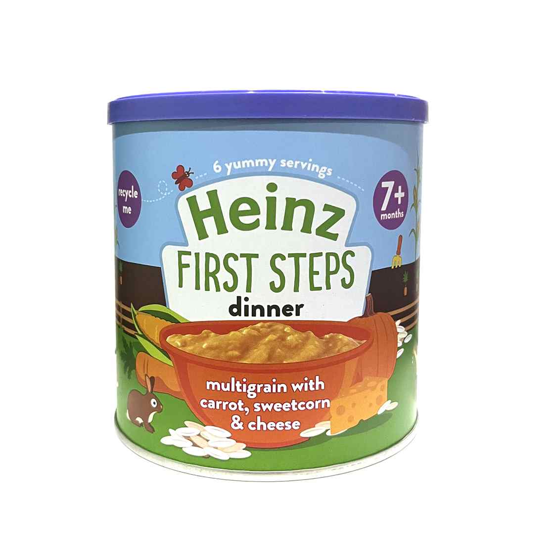 Heinz First Steps Multigrain with Carrot, Sweetcorn & Cheese For Babies - 200g 7m+