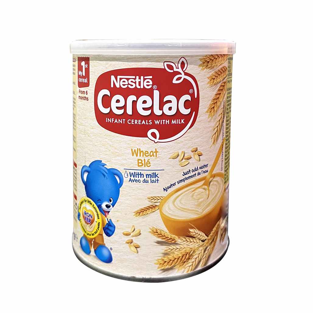 Nestle Cerelac Infant Cereals with Milk Wheat Ble - 6 Months+ (400g Tin Pack) (Imported)