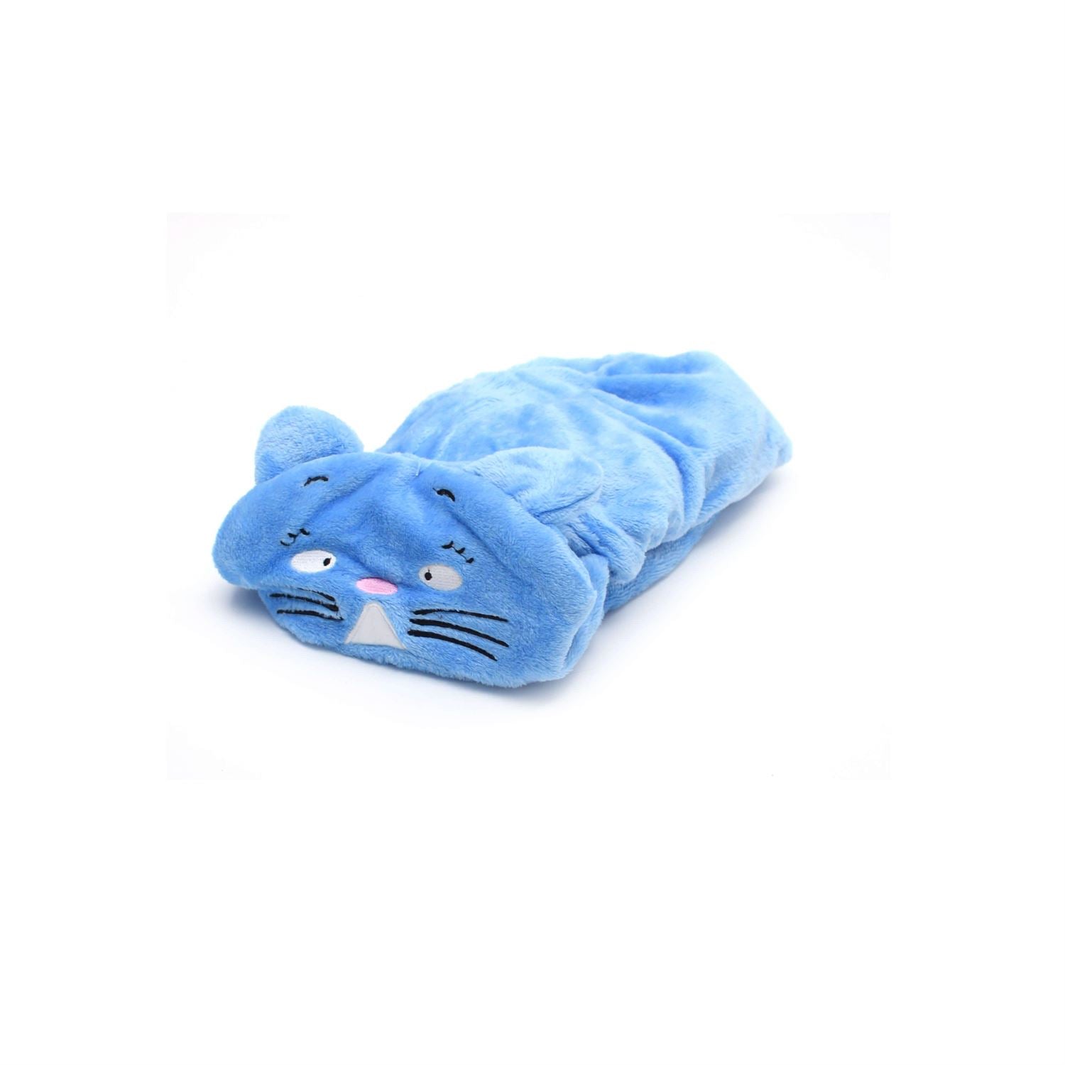Just One You Hooded Fur Blanket Cat 0-24m Age, Blue