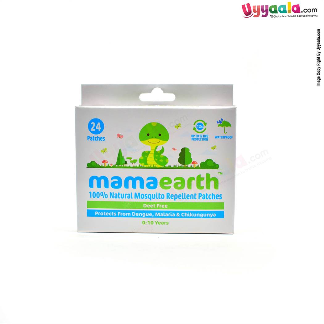 MAMAEARTH 100% Natural Mosquito Repellent Patches - 24pcs-uyyala-com.myshopify.com-Repellent Patches-Mamaearth