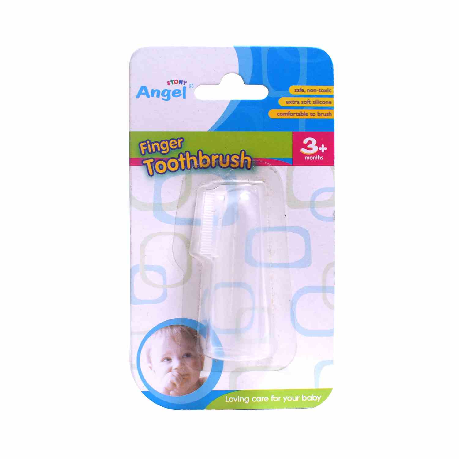 STONY ANGEL Soft Silicone Baby Finger Toothbrush, 3+m Age
